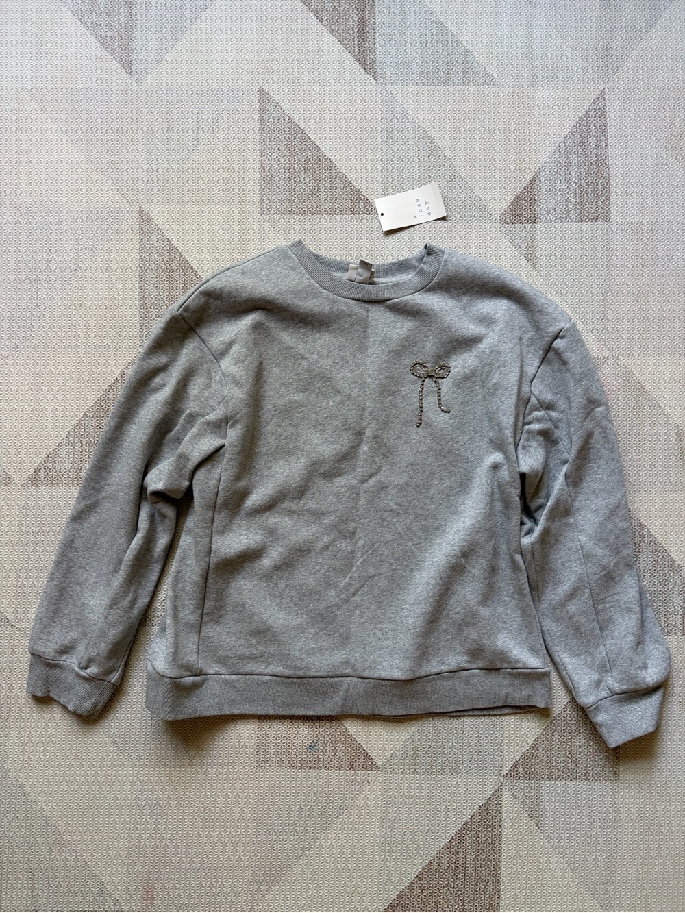 A New Day Women's Bow Embellished Sweatshirt (M) - NWT - Picture 5 of 5